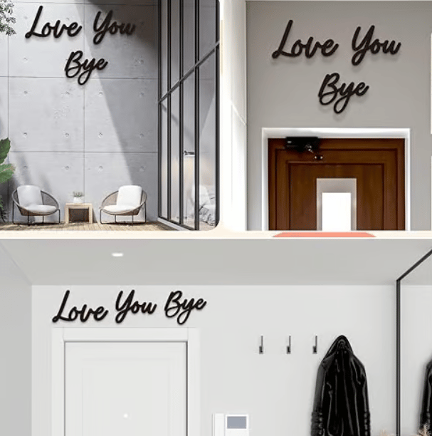 Dekorasjon av treveggskilt - Ingen veggskader