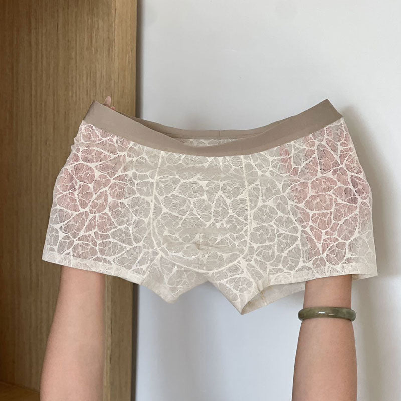 đ„ Sexy herreboksere i blonder og issilke