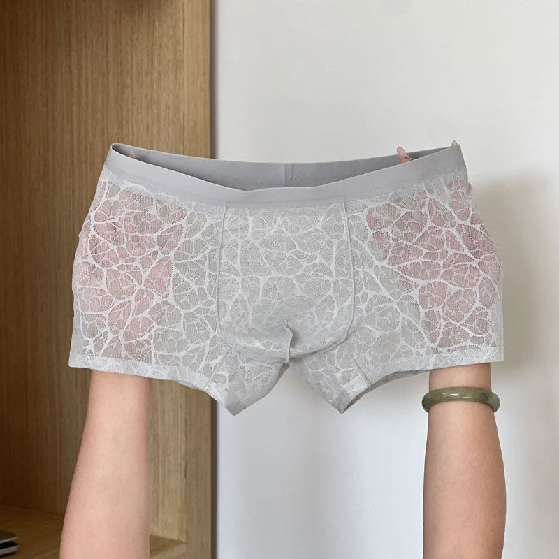 đ„ Sexy herreboksere i blonder og issilke