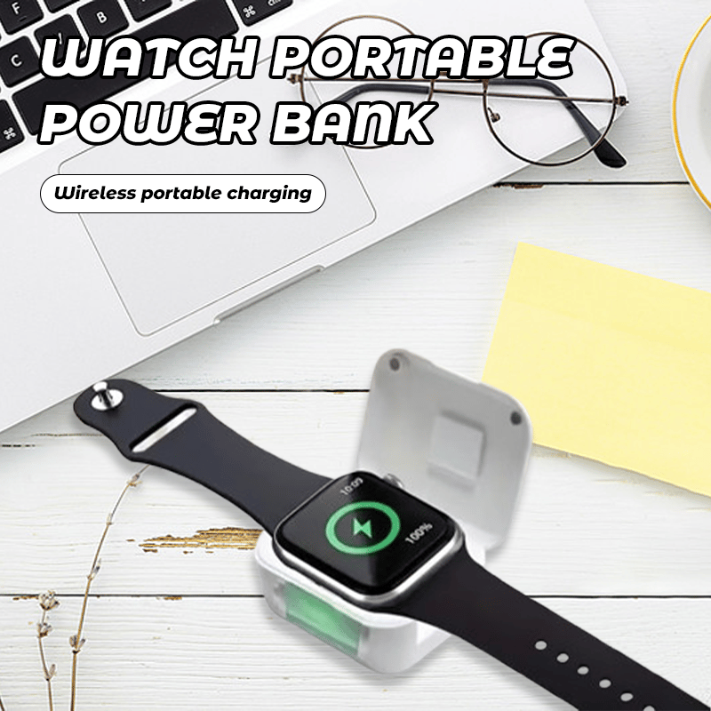 đ„Superdeal! 38 % rabatt! â BĂŠrbar trĂ„dlĂžs powerbank for smartklokker