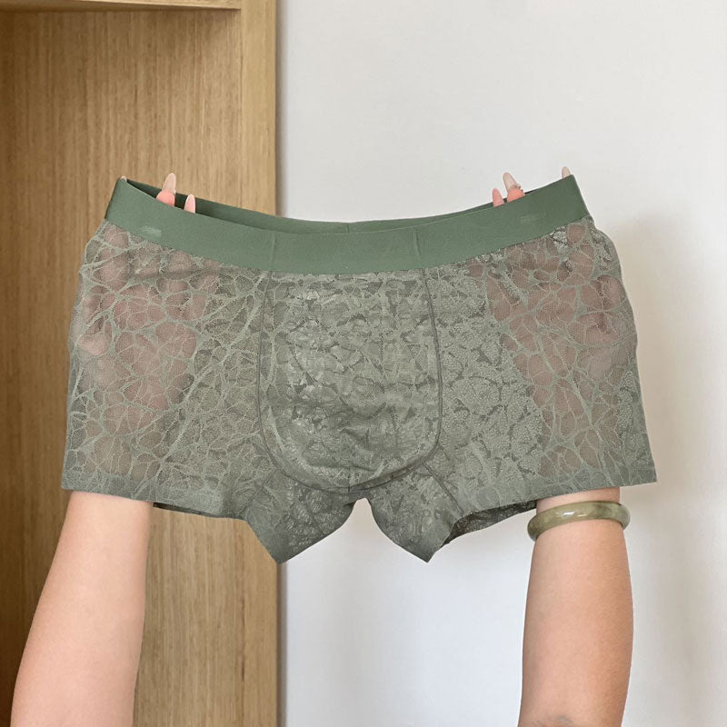 đ„ Sexy herreboksere i blonder og issilke