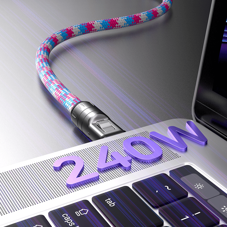 đ„ 49 % RABATTđ„C til C 240 W ladekabel med bĂŠrbart armbĂ„ndsdesign