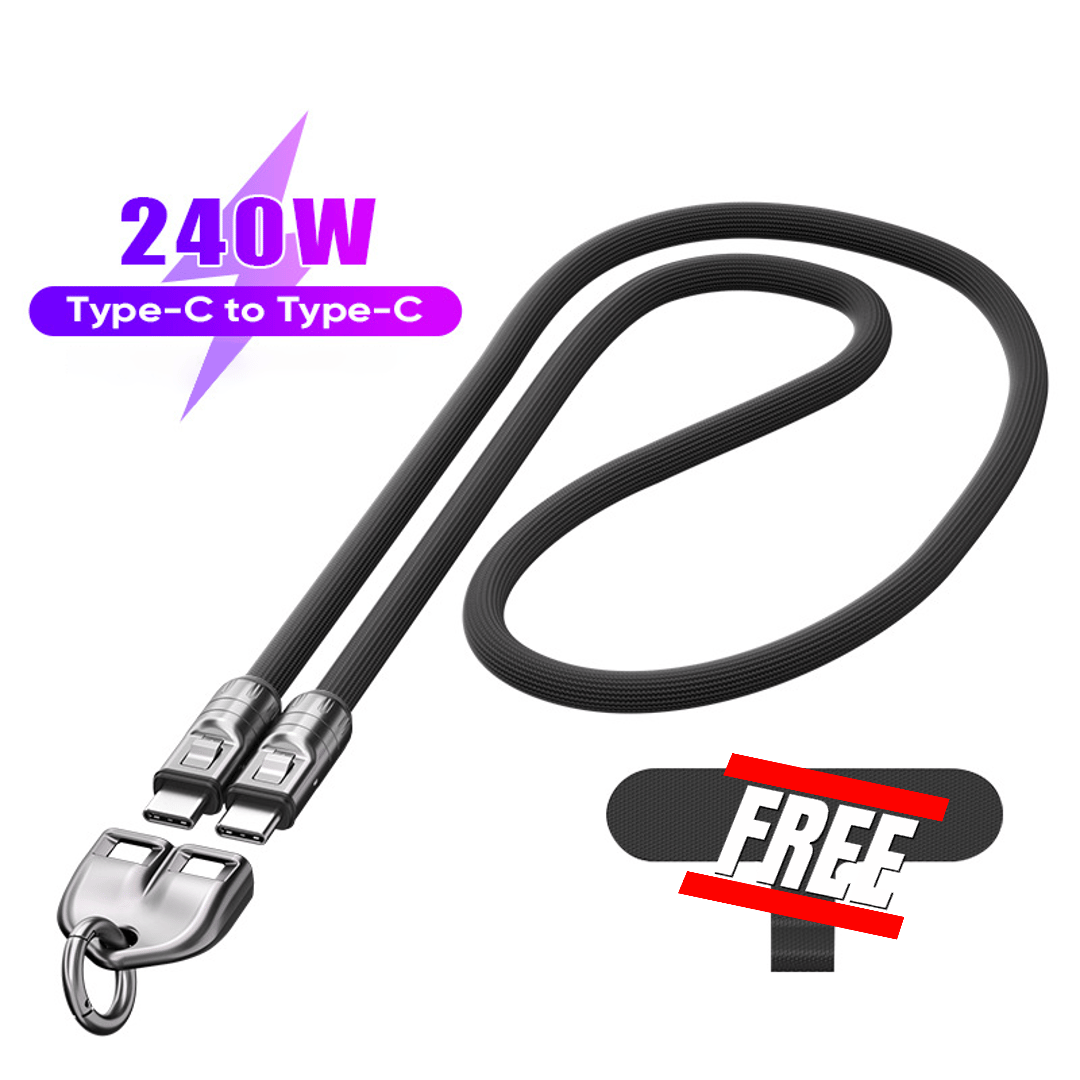 đ„ 49 % RABATTđ„C til C 240 W ladekabel med bĂŠrbart armbĂ„ndsdesign