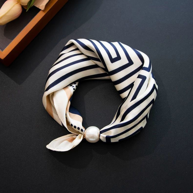 🧣 Oansträngd glamour: Påsnäppbar pärlhalsbandsscarf ✨