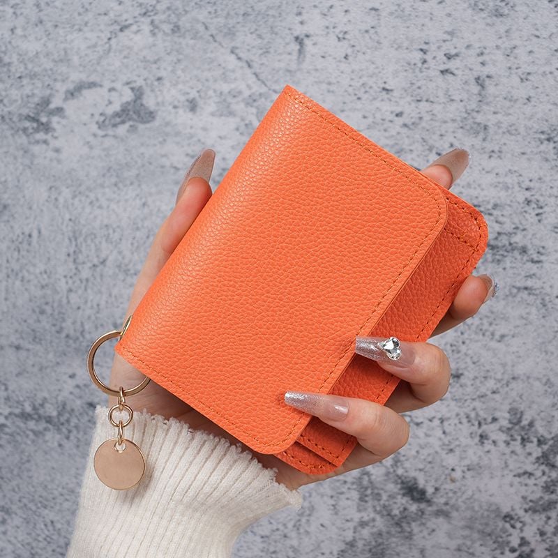🎁HOT SALE Only $9.99🔥Elegant and Minimalist Women's Slim Short Wallet – with RFID protection, card slots, a bill compartment, and an ID window
