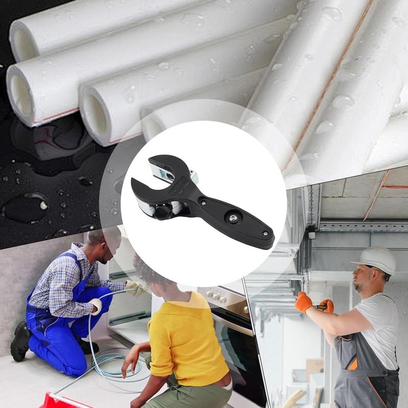Rörskärare med spärrmekanism, enhandssnabbkapverktyg, för kapning av rostfritt stål, koppar och aluminium med diametrar från 0,8 cm - 2,9 cm