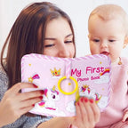 Min første babyfotobok med trygt speil