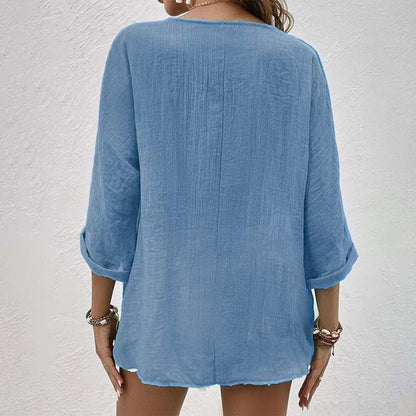 ✨Tidsbegrenset tilbud 45 % RABATT🎁Topp med V-hals