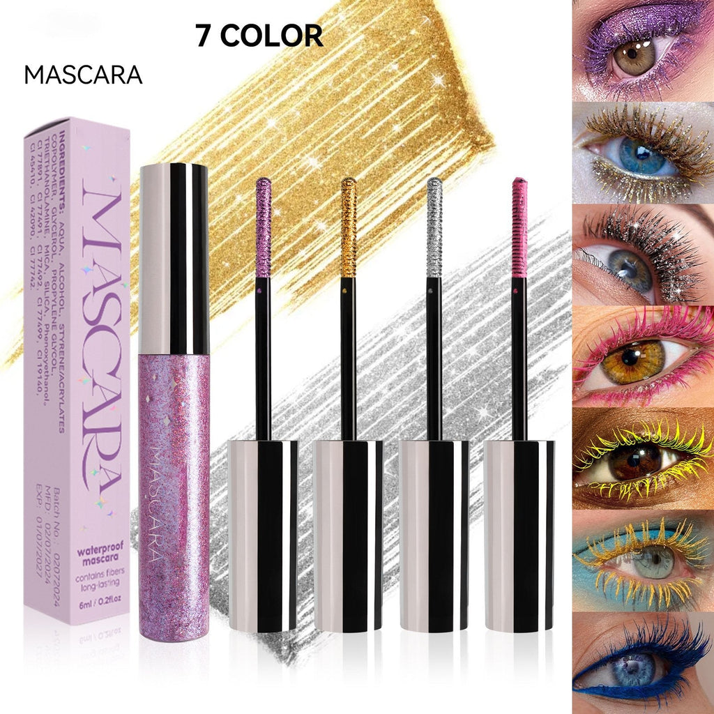 Färgglad Glittermascara/Colorful Glitter Mascara