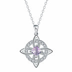Mystiskt halsband med månadssten och häxknut – 🔮💞Skydda dina nära och kära