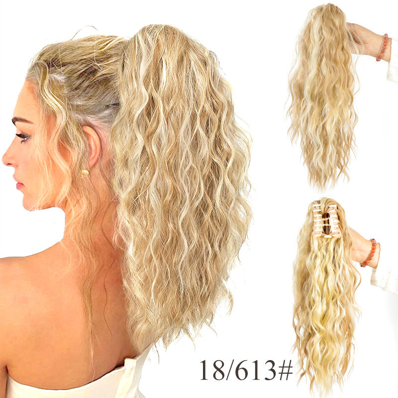 ⏳Begrenset tidsbegrenset 50 % rabatt💥💖45 cm krøllete, bølgete og krusete hårforlengelser med hestehale