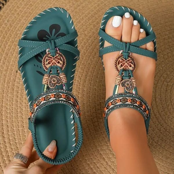 🌸Sommarspecial Tidsbegränsad rabatt💐 Nya sandaler i bohemisk stil🤩