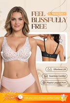 💗 Sista dagen 50% rabatt⚡50K+ sålda💕 Jelly trådlösa bekväma push-up-braletter, sömlösa T-shirt-behåar och deep V vardagsbehåar för kvinnor.