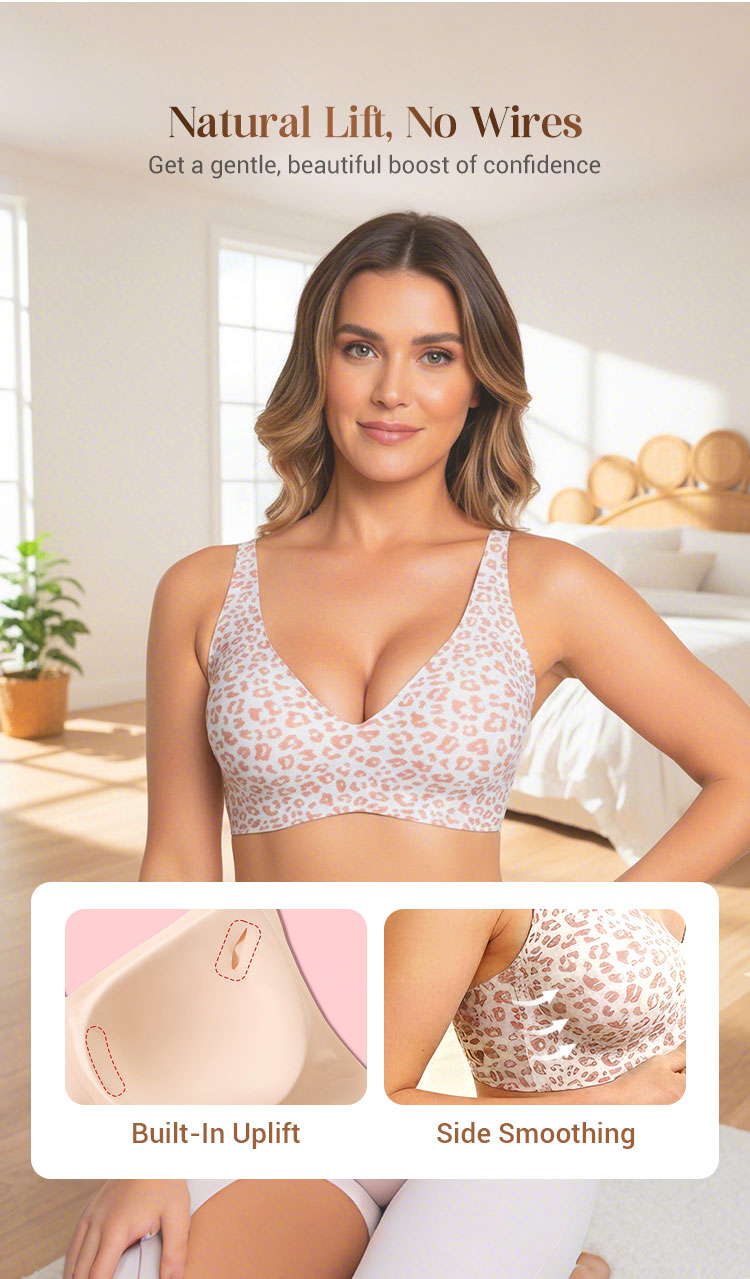 💗 Sista dagen 50% rabatt⚡50K+ sålda💕 Jelly trådlösa bekväma push-up-braletter, sömlösa T-shirt-behåar och deep V vardagsbehåar för kvinnor.