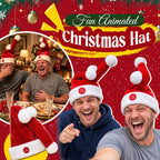 🎅 Funny Moving Santa Hat – Rolig jullunchsaccessoar 🎄