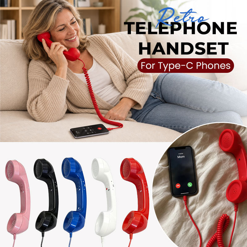 ☎️ Retro Type-C telefonlur – Vintage telefonlur för din smartphone
