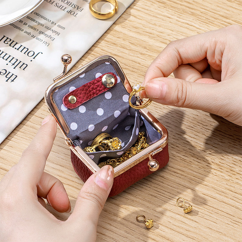 ✨Nytt inuti✨ Mini smyckeskrin i äkta läder