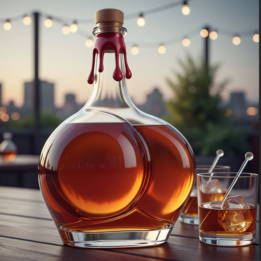 🥂Ge dina vinprovningar en lekfull touch med denna roliga flaska.