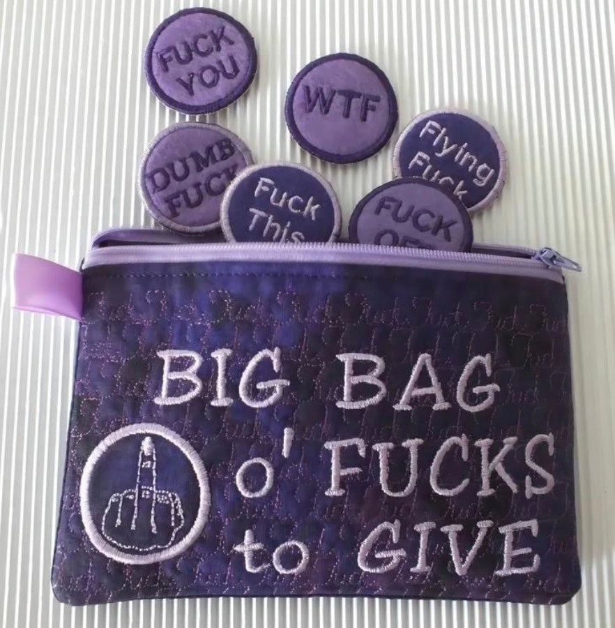 Stor påse med jävla väska med dragkedja