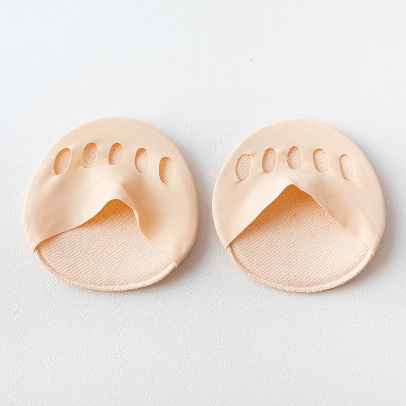👠✨ Femtåiga framfotskuddar för kvinnor | Stötdämpande inlägg för höga klackar | Svart/Beige