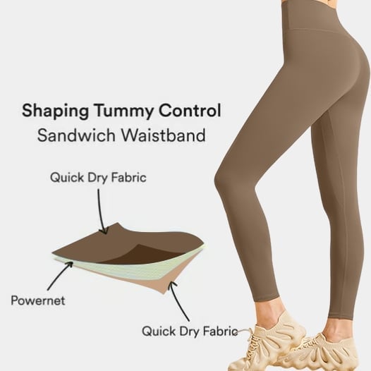 📢Ny Eksklusiv Ekstrapris -49% RABATT🔥Tights med høy midje, magekontroll og formende treningsleggings