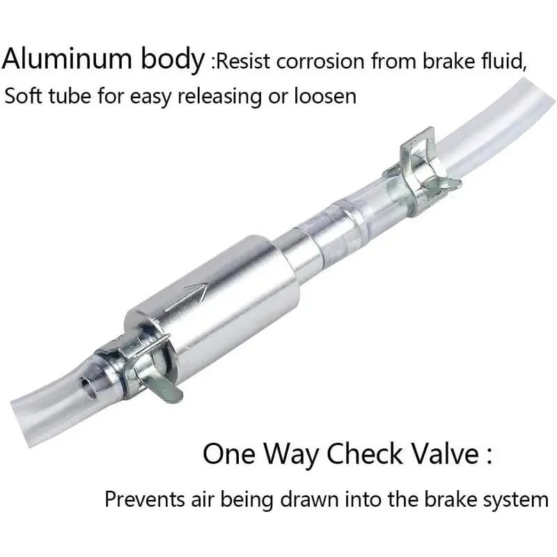 💥Bremseeksosslange - Enveis tilbakeslagsventilrør eksosverktøysett for bil motorsykkel clutch