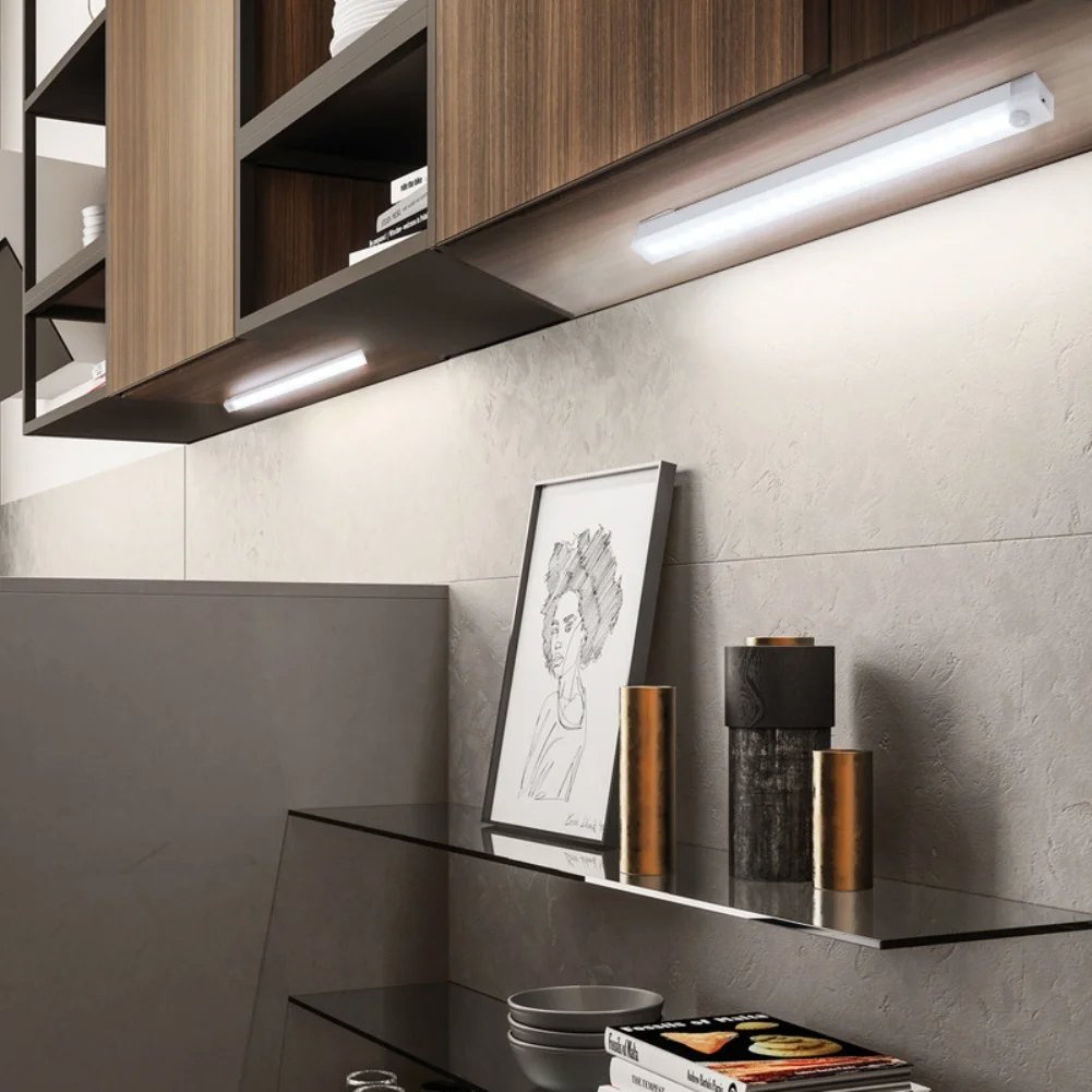 🔥 SISTA DAGEN REA 49% RABATT - 💡 Smarta Magnetiska Uppladdningsbara LED-Lampor med Sensor, Utan Stötar