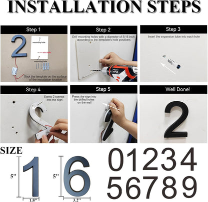 Lighted House Numbers for Outside