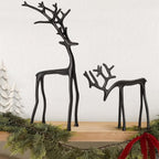 🎅 Julbästsäljare 🦌 Svart renfigur, juldekoration