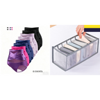 🌸Sista dagen - Köp 1 få 3-pack✨Plus-Size trosor med hög midja och korsade magkontroller