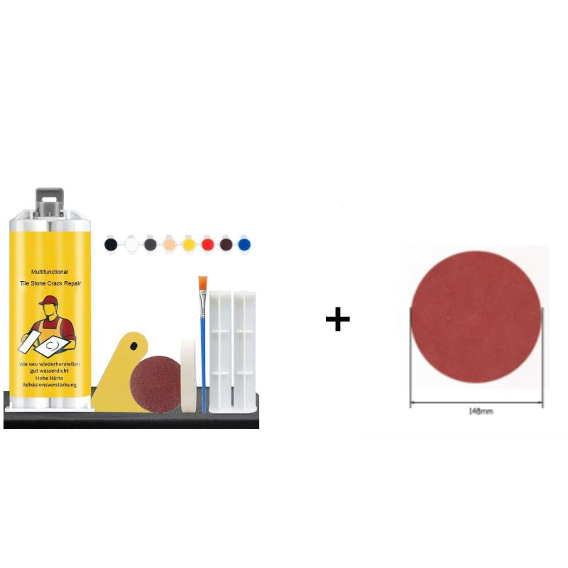 Multifunktionellt reparationskit för kakelstenssprickor