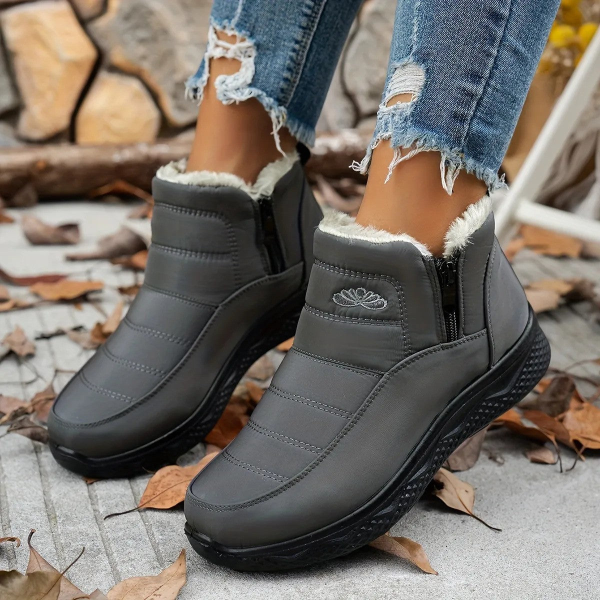 Women's Winter Waterproof Non-Slip Warm Snow Boots