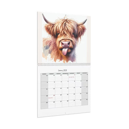 🏆Snabba rea⚡ Över 10 000 sålda! Nästan slut - 🐮Highland Cow-kalender 2026 📅