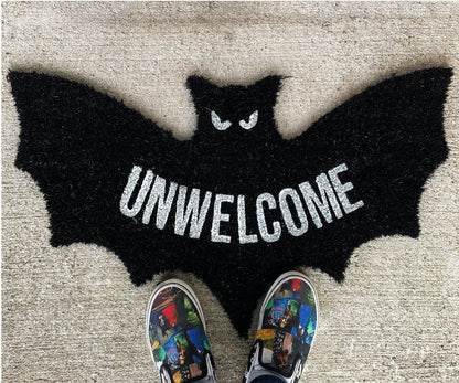 🔥SISTE DAG 49 % RABATT🦇 "Uvelkommen" flaggermusformet kokosmatte