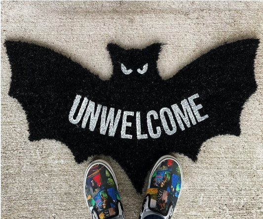 🔥SISTE DAG 49 % RABATT🦇 "Uvelkommen" flaggermusformet kokosmatte