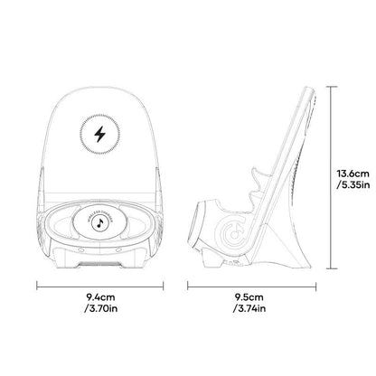 Mini Chair trådløs hurtiglader multifunksjonell telefonholder