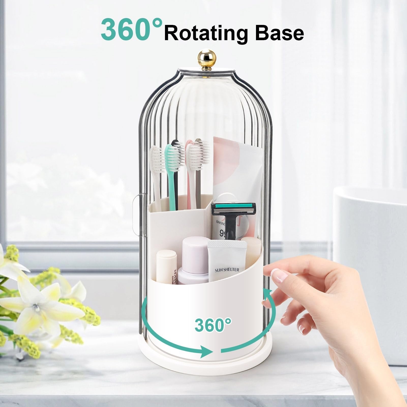 💖Hot Salg 49% RABATT💖Tannbørsteholder med skyvelokk
