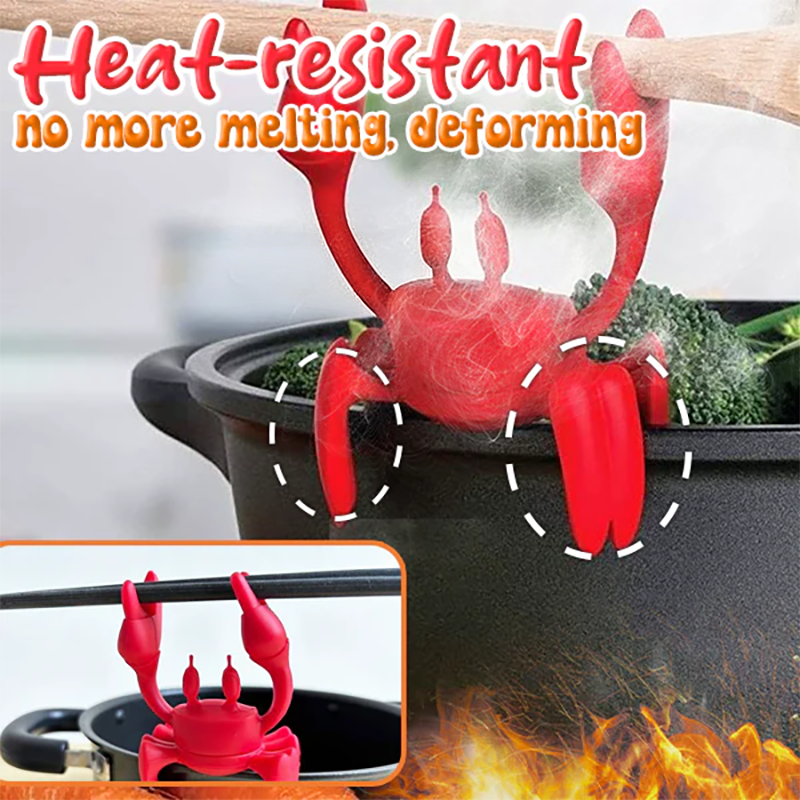 Halkfri krabbhållare för köksredskap