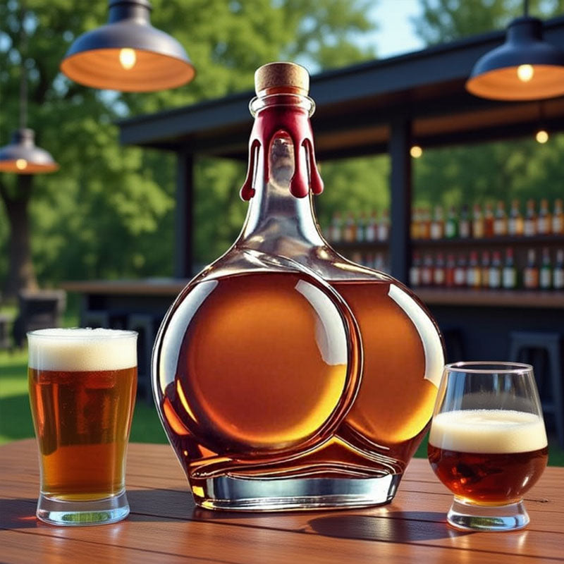 🥂Ge dina vinprovningar en lekfull touch med denna roliga flaska.