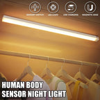 🔥 SISTA DAGEN REA 49% RABATT - 💡 Smarta Magnetiska Uppladdningsbara LED-Lampor med Sensor, Utan Stötar