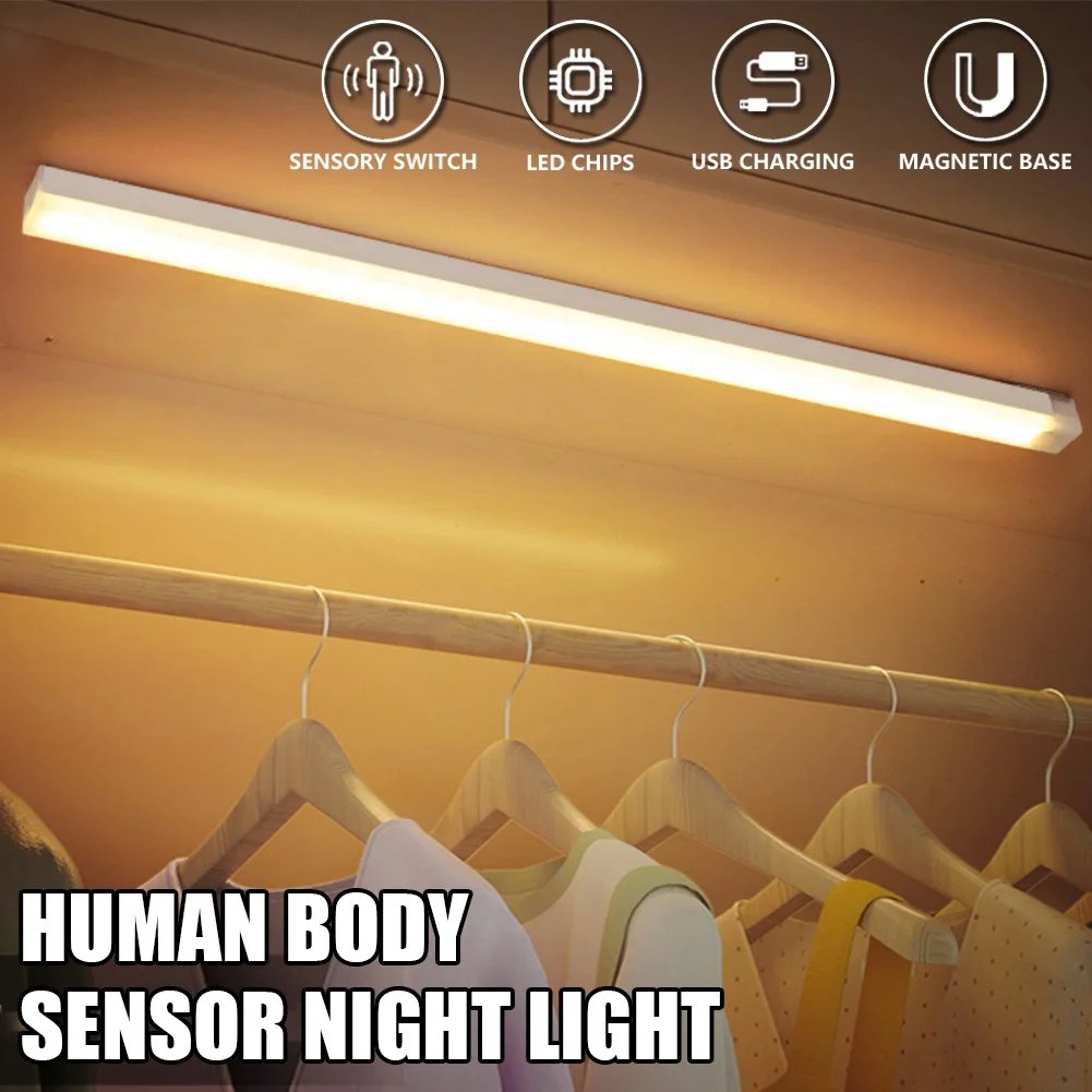 🔥 SISTA DAGEN REA 49% RABATT - 💡 Smarta Magnetiska Uppladdningsbara LED-Lampor med Sensor, Utan Stötar