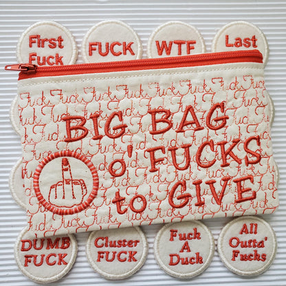 Stor påse med jävla väska med dragkedja