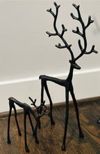 🎅 Julbästsäljare 🦌 Svart renfigur, juldekoration