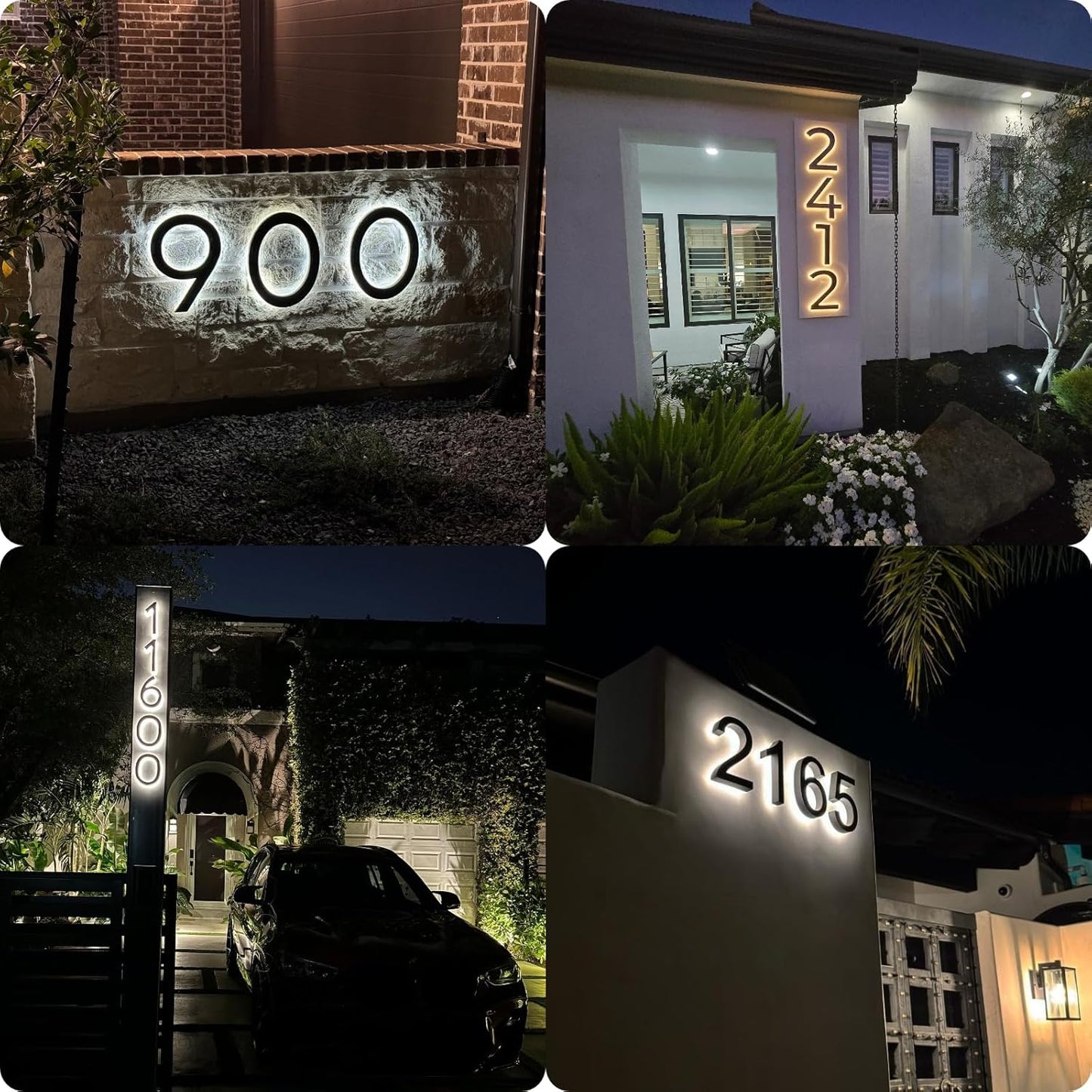 Lighted House Numbers for Outside
