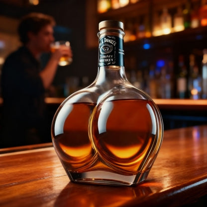 🥂Ge dina vinprovningar en lekfull touch med denna roliga flaska.