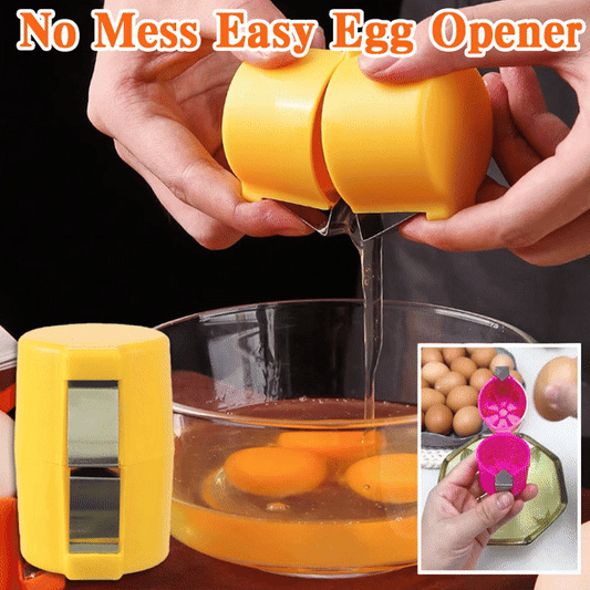 🎊Eggåpner i rustfritt stål – Knekk, kutt og separer egg enkelt🍳