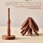 ✨Natural Tree Trivet Set - 4 bamoo Trivets & 1 Stand Like a Christmas Tree
