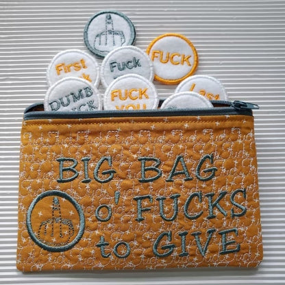 Stor påse med jävla väska med dragkedja