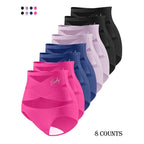 🌸Sista dagen - Köp 1 få 3-pack✨Plus-Size trosor med hög midja och korsade magkontroller