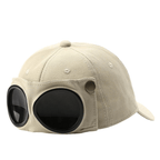 🤣 Basebollkeps i Aviator-stil — Unik design med glasögonpaneler & vintage detaljer! 🧢✨